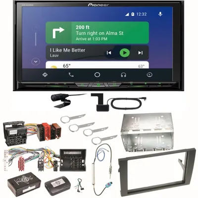 Produktbild von Pioneer AVH-Z9200DAB Android Auto Carplay Einbauset für Audi A4 B6 B7 Seat Exeo