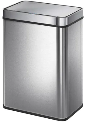 Obrázek produktu pro HOMCOM Odpadkový koš se senzorem, 50 l, nerezová ocel, tichý, automatický, stříbrný