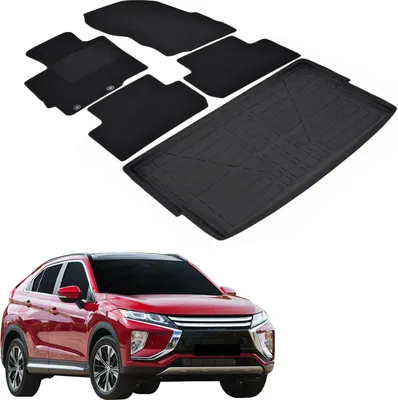 Produktbild von Kofferraumwanne Fußmatten Set Für Mitsubishi Eclipse Cross Ab 2018, Genaue Passform