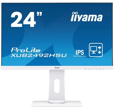 Productafbeelding van iiyama ProLite XUB2492HSU-W1 LED-monitor, 60,5 cm (23,8 inch), 1920 x 1080 pixels, Full HD, wit