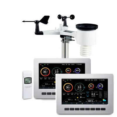 Produktbild von froggit HP1000SE PRO TWIN (2 Displayeinheiten) Wi-Fi Internet Funkwetterstation