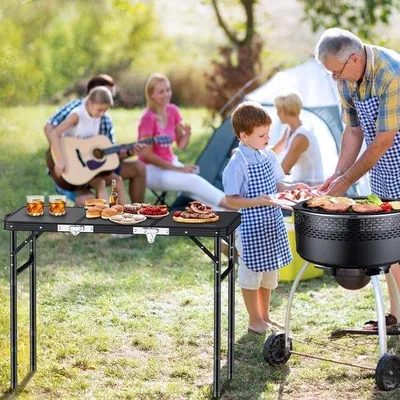 Produktbild von Famanu Campingtisch höhenverstellbar - leicht und tragbar