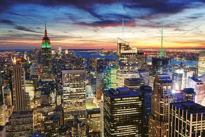 Produktbild von Fototapete - NY Skyscrapers 375x250cm - Vliestapete