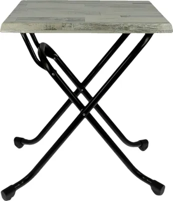 Image de Table de terrasse en Metal Blanc pour Exterieur,Interieur, 70x70 cm