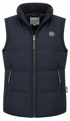Produktbild von Coastguard Herren Steppweste mit Stehkragen - Weste Dunkelblau, Größe 3XL