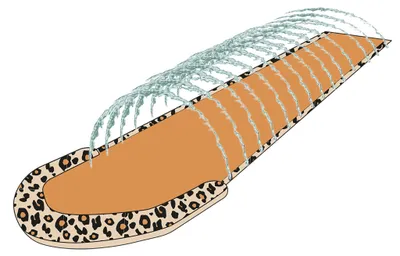 Produktbild von Swim Essentials Wasserrutsche Beige Leopard