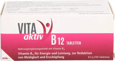 Produktbild von VITA aktiv B 12 Tabletten, 100 St TAB