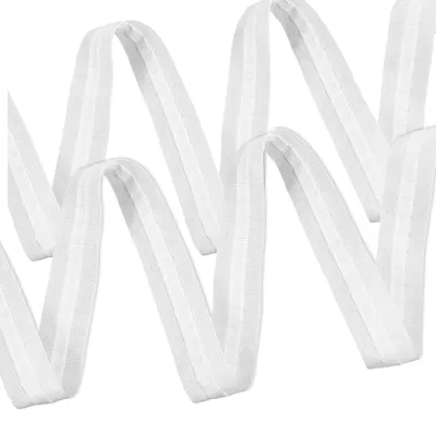 Gordijnband 30 m x 2,5 cm, polyester, weiß, zum Annähen