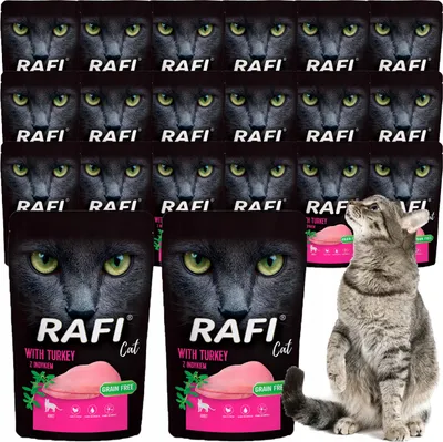 Zdjęcie produktu dla Rafi Indyk karma dla kota 100g