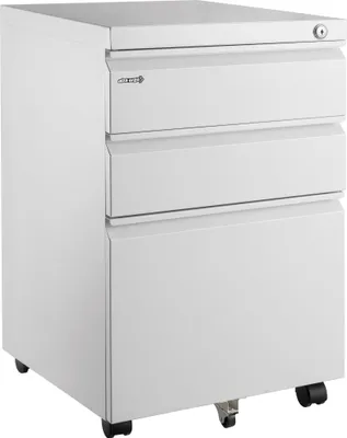 Produktbild von Bürocontainer FC330, weiß, 3 Schubladen, 395x640x500mm, abschließbar