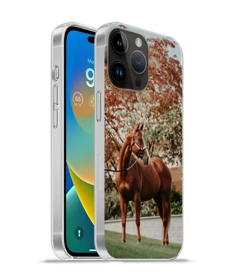 Produktbild von MuchoWow® Handyhülle Schutzhülle Hülle für Apple iPhone 14 Pro Max Pferd - Baum - Halfter Silikon Softcase Handy Hülle - Hardcover