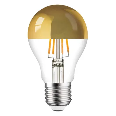 Produktbild von LED Filament AGL Birnenform A60 Kopfspiegel Gold 8W = 60W E27 warmweiß 2700K KVG