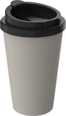 Produktbild von To-Go-Becher 0,35 Liter doppelwandig haselnuss mit Trinköffnung für Auto-Getränkehalter