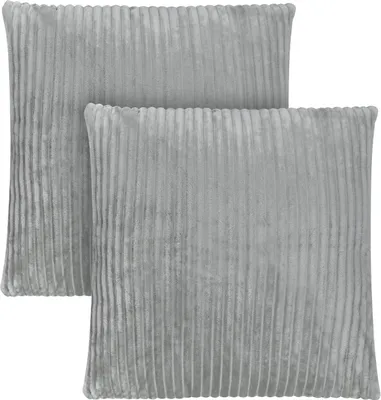 Produktbild von Aspero 2 Kissenbezüge aus Streifen-Flanell 45 x 45 cm