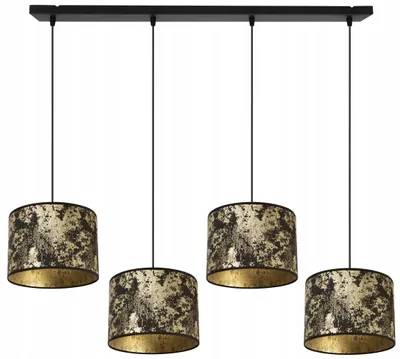 Obrázek produktu pro Závěsná lampa, stropní lustr, stínidlo, zlatý vzor