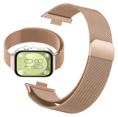 Zdjęcie produktu dla Pasek / bransoleta ChronSmarta do smartwatch'a Huawei Watch Fit 3 / 4 / 4 Pro / 5 / 5 Pro (Różowo-złoty)