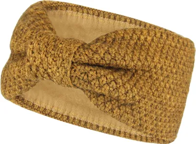 Produktbild von Stirnband Damen gestricktes Haarband Mädchen Ohrenwärmer mit Zopfmuster, gefüttert mit weichem Fleece Innenfutter, Navy