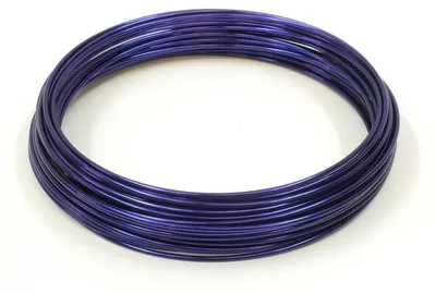 Produktbild von 3m Aludraht / Aluminiumdraht, Farbe: Violett