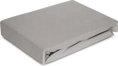 Produktbild von Betttuch Jersey 4 silber 90x200 25CM 190