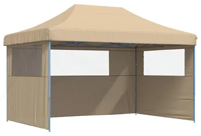 Obrázek produktu pro Skládací party stan pop-up se 3 bočními stěnami béžový