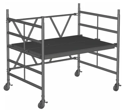 Produktbild von Zarges Kleingerüst CompactMaster 2T doppelte Plattformbreite 2,95m AH (DIN EN 1004:2004)