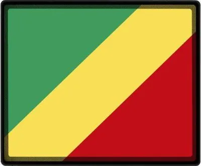 Produktbild von Mousepad Mauspad mit Motiv - Kongo Fahne - 82085 - Gr. ca. 24  x 20 cm