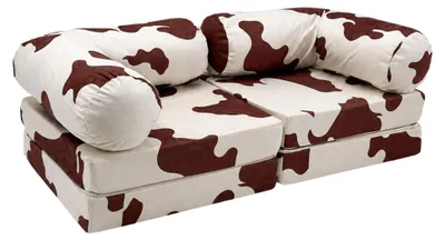 Produktbild von Modulares Kindersofa im Kuhmuster – Spielsofa fürs Kinderzimmer
