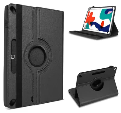 Produktbild von Tablet Hülle für Huawei MatePad T10 / T10s Tasche Schutzhülle Case 360° DrehbarFarben:Schwarz