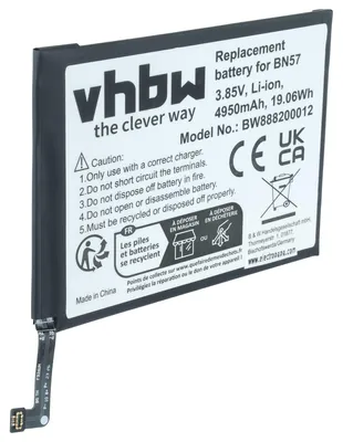 Produktbild von vhbw Akku kompatibel mit Poco / Xiaomi M2007J20CG, X3 NFC Handy Smartphone Telefon (4950 mAh, 3,85 V, Li-Polymer)