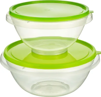 Produktbild von MiraHome Schüssel mit Deckel Sets 4,5L-7L in verschiedenen Farben – Schüsselset aus Plastik (BPA-Frei) – Perfekt als Salatschüssel, oder Rührschüssel