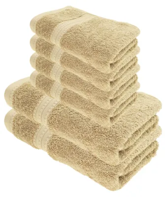 Produktbild von Julie Julsen BIO Duschtuch-Set 6 tlg. 2 Dusch- 4 Handtücher Sand
