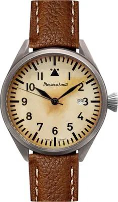 Produktbild von Aristo Herren Messerschmitt Uhr Fliegeruhr ME-43Vintage-1 Leder