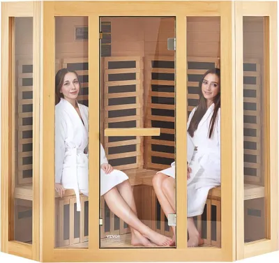 Immagine prodotto di Sauna in legno a infrarossi lontani Sauna domestica Spa per 3-4 persone 2470 W