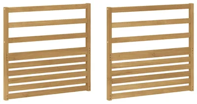 Produktbild von vidaXL Armlehnenmodul 2 pcs Weiß 79 x 4 x 73 cm Massivholz Akazie