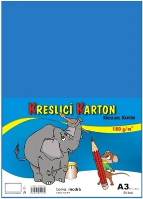 Immagine prodotto di Cartoncino da disegno A3, 180 g, blu, 50 pz