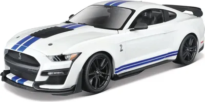 Produktbild von Maisto 31452 - Modellauto - Mustang Shelby GT500 '20 mit Heckspoiler (weiß, Maßstab 1:18)