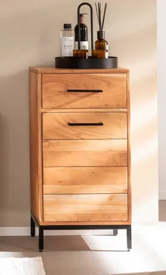 Immagine prodotto di Mobile bagno 40x77 cm "Albany" in acacia massiccia laccata