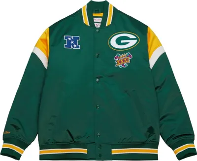 Produktbild von M&N Heavyweight Satin Jacke NFL Green Bay Packers - L