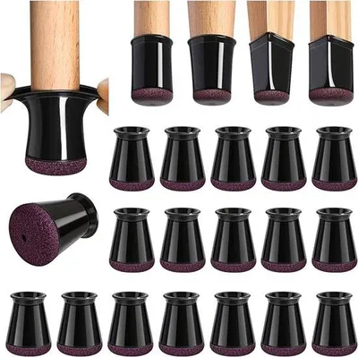 Produktbild von Famanu Stuhlbeinsocken 24 Stück - Filz-Schutz für Stuhl- und Tischbeine