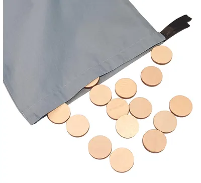 Produktbild von Eduplay Holzchips Spielzeug Set - 30 Stück kreatives DIY Basteln