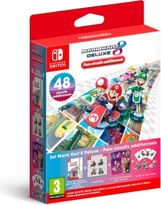 Zdjęcie produktu dla Nintendo Mario Kart 8 Deluxe – Booster Course Pass, Zawartość do pobrania w grach wideo (DLC), Nintendo Switch, Mario Kart 8 Deluxe, Niemiecki, Holenderski, Angielski, Hiszpański, Francuska, Włoski, Japońska, Portugalski, Rosyjski, dla wszystkich, 06/10/2023