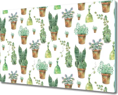 Produktbild von Glas Schneidebrett Herdabdeckplatten Schneideplatten - 80x52 cm - Abstraktion