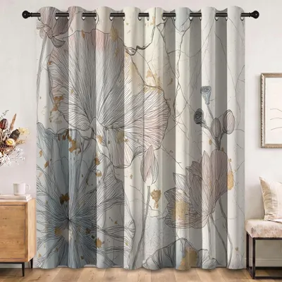 Productafbeelding van Oosters Botanisch Verduisteringsgordijn 280 x 75 cm