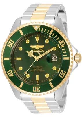 Obrázok produktu pre Invicta Pro Diver 35727 Pánske Hodinky - Automatický Hnací Mechanizmus - Nerezová Oceľ so Zeleným Ciferníkom - 47 mm