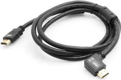 Produktbild von System-S HDMI male zu HDMI male 90 grad rechts gewinkelt Winkel Kabel 150 cm