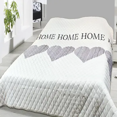 XXL Bettüberwurf Tagesdecke Sofaüberwurf gesteppt und wattiert 240x220cm Home