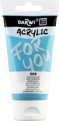 Zdjęcie produktu dla Darwi Dfy Farba akrylowa Light Blue 75 ml 1 szt.