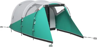 Image de Tente tunnel Outsunny, tente de camping pour 5 personnes, tente familiale avec 2 chambres, sac de transport, 3000mm imperméable tente de groupe, pour le jardin, le camping,