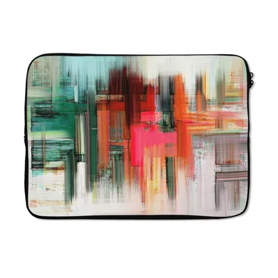 Produktbild von MuchoWow® Laptop Hülle 13 Zoll Ölgemälde - Abstrakt Laptoptasche - Laptophülle - Sleeve - Rundumschutz