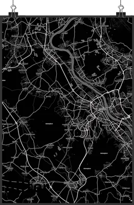 Produktbild von Mr. & Mrs. Panda Bild Alfter DIN A2 - Geschenk, Stadt Dorf Karte Landkarte Map Stadtplan, Wandbild, Plakat, drucke, wanddruck, wanddeko